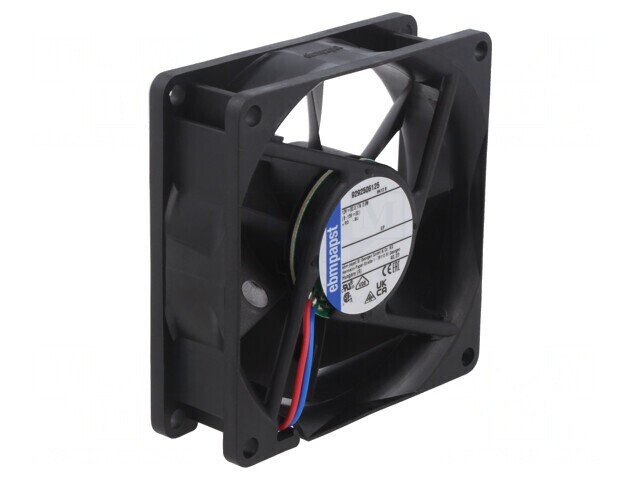 Ventilator axial 12V DC 80x80x25mm 69m3/h 32dBA cu bilă