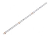 Bandă LED RGB 5050 12V 30 LED/m 10mm PCB alb IP65 7,2W/m