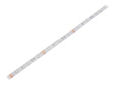 Bandă LED RGB 5050 12V 30 LED/m 10mm PCB alb IP65 7,2W/m