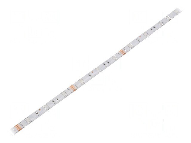 Bandă LED RGB 5050 12V 30 LED/m 10mm PCB alb IP65 7,2W/m