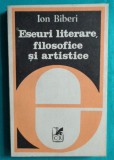 Ion Biberi &ndash; Eseuri literare filosofice si artistice