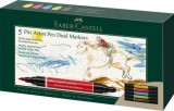 PITT ARTIST PEN DUAL MARKER SET 5 BUC FABER-CASTELL, Faber Castell