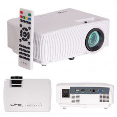 Videoproiector compact wireless, 40 W, LED, 800 x 480, 1000 lumeni, ecran LCD foto