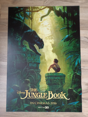 Afis film original cinema The Jungle Book 2016 Disney Mowgli poster de colectie foto
