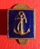 Insigna de butoniera Interbelica Romania Marina comerciala