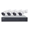 Kit supraveghere video PNI House IPMAX PoE 8 cu 4 camere IP 8MP, PoE, IP66, Audio, Nocturna