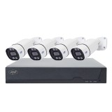 Kit supraveghere PNI House IPMAX POE 8, NVR 4 porturi PoE, 4 camere IP 8MP, IP66