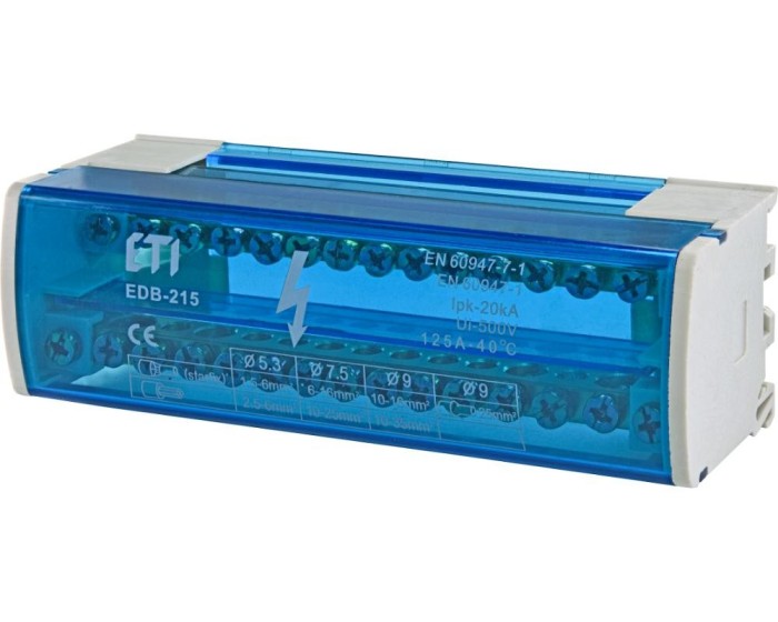 Bloc distributie repartitor 2P 30 gauri 125A Eti 001102302
