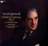 Mahler: Symphony No 5; Funf Ruckert-Lieder - Vinyl | John Barbirolli, Janet Baker, New Philharmonia Orchestra, Clasica