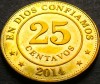 Moneda exotica 25 CENTAVOS - NICARAGUA, anul 2014 * cod 4269 = A.UNC + luciu, America Centrala si de Sud