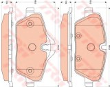 Set placute frana,frana disc MINI MINI Cabriolet (R57) (2007 - 2016) TRW GDB1870