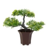 Planta artificiala decorativa - Bonsai verde - 25 x 9 cm Best CarHome