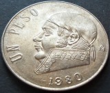 Cumpara ieftin Moneda EXOTICA 1 PESO - MEXIC, anul 1980 * cod 2927, America Centrala si de Sud