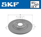 SKF VKBD 90243 V1 Disc frana
