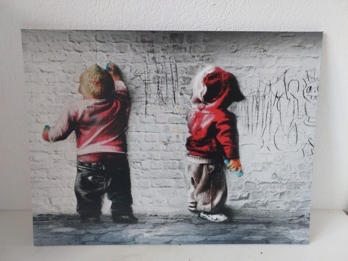Tablou reproducere &quot;Modern Playground&quot; a artistului Banksy. 40x30cm