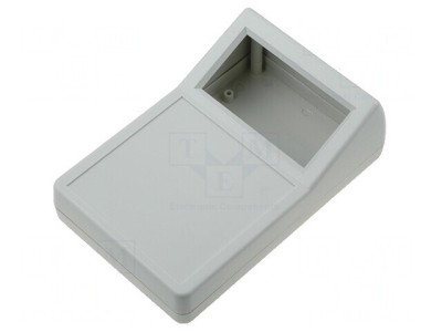Carcasă desktop ABS gri cu răsucire 97x152x54mm foto