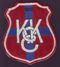 1872 Emblema brodata KEC Clubul Universitar Cluj, predecesorul echipei U Cluj foto