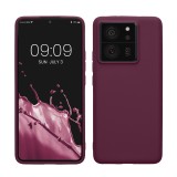 Husa Kwmobile pentru Xiaomi 13T/13T Pro, Visiniu, Silicon, KWM000020IV004C, Carcasa