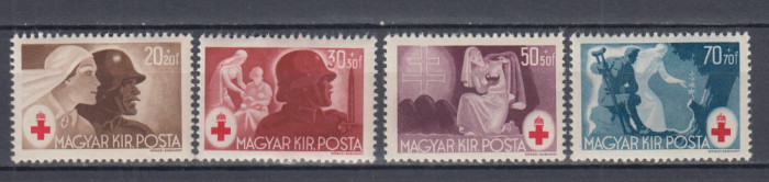 UNGARIA 1944 CRUCEA ROSIE SERIE MNH