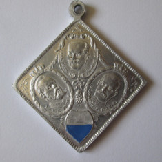 Medalie aluminiu Germania:Manevrele Militare Imperiale 1911,dim.=43 x 43 mm
