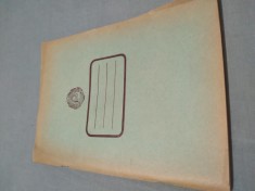 CAIET 1962 64 FILE/BUSTENI MARE 24 CM /11 CM PERIOADA COMUNISTA NOU