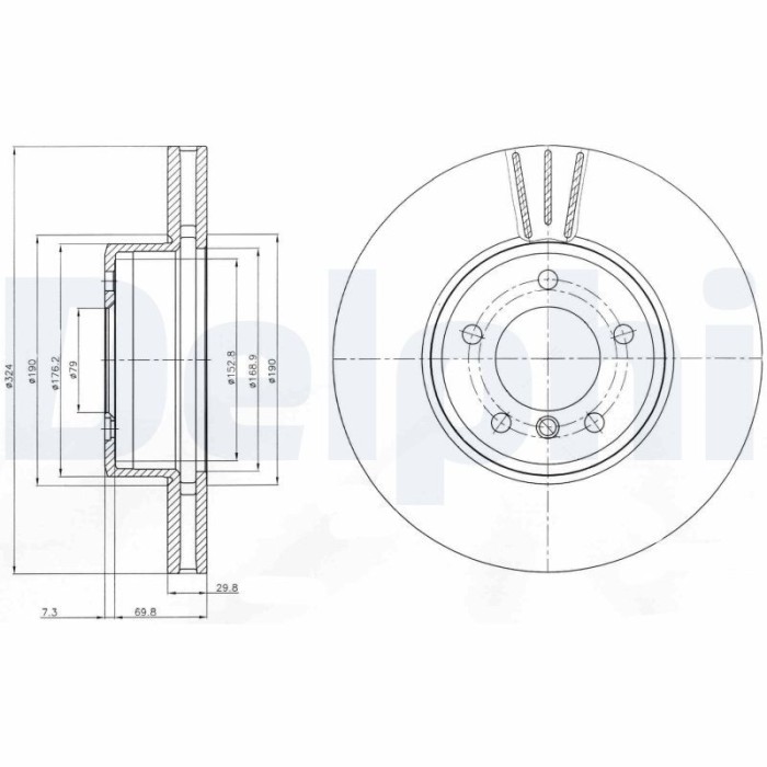 DELPHI BG9871C Disc frana