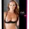 Cottelli LINGERIE biustonosz otwarty na fiszbinach haft czarny 80B