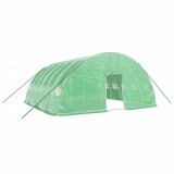 Cumpara ieftin Sera cu cadru din otel, verde, 36 m&sup2;, 6x6x2,85 m