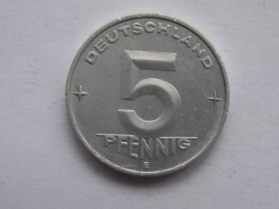 5 PFENNIG 1952-E RDG foto