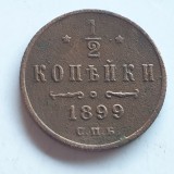 Rusia Țarista 1/2 copeici / kopeika 1899 Nicolai ll