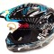 Casca cross KXD PRO Negru Alb Albastru