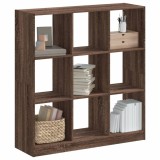 Biblioteca Gossi Stejar Maro 102x32x108 cm Lemn Prelucrat Rafturi Depozitare Living Birou