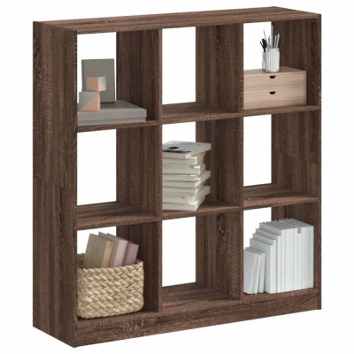 Gossi biblioteca, stejar maro, 102x32x108 cm, lemn prelucrat foto