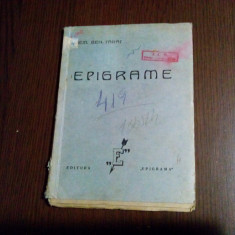EPIGRAME - Dem. Ben. Carac - Editura "Epigrama", F. An, 56 p.