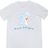 Tricou Copii, desen multicolor, aniversare 2 ani, La multi ani, mesaj amuzant