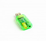 PLACA de SUNET GEMBIRD, extern, interfata USB, conectori 3.5 mm jack,