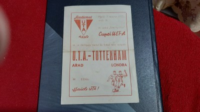 program UTA - TOTTENHAM LONDRA foto