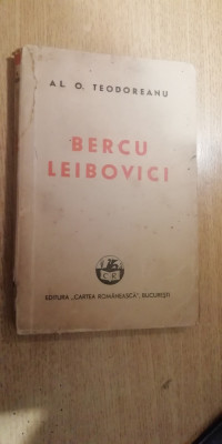 myh 46s - Al. O. Teodoreanu - Bercu Leibovici - ed 1942 foto