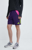 Adidas Performance pantaloni scurți de antrenament Generation Predator Downtime culoarea violet, IT4824