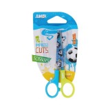 Foarfeca cu maner ergonomic 12 cm Fotbal Junior,+5 ani