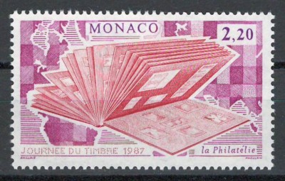 Monaco 1987 Mi 1806 MNH - Ziua timbrului foto