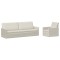 Set de canapea 2 pcs Crem Catifea - 2
