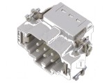 Conector EPIC H-BE PIN: 6 6 PE - Inserturi de contact tată