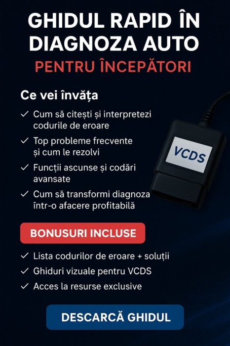 Ghid Rapid Diagnoză Auto VAG &ndash; 100 capitole / 500 pagini + Licență Rev&acirc;nzare