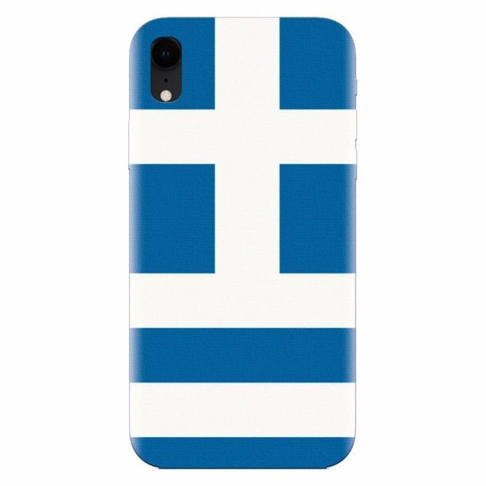 Husa silicon pentru Apple Iphone XR, Greece Flag