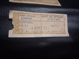 Bilete vechi de colectie,BILETE INTRARE CINEMA 5 LEI serii consecutive ,Bilet de intrare Cinema de colectie
