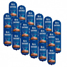 BRIT Sausage Chicken &amp; Lamb 12 x 800 g