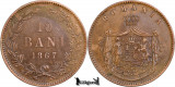 1867, 10 Bani - Heaton - Carol I - Regatul Rom&acirc;niei | KM 4.1