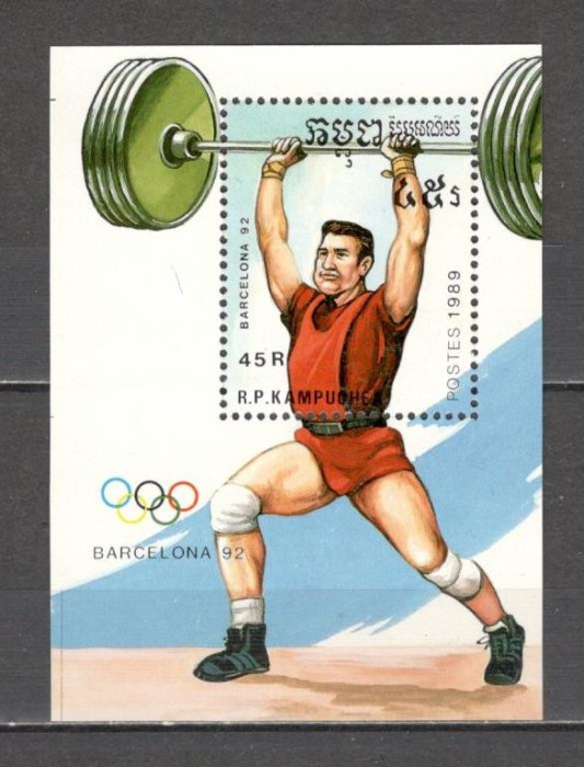 Cambodgea.1989 Olimpiada de vara BARCELONA-Bl. MC.720