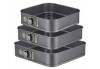 Set de 3 forme pentru copt, pătrate, 24/26/28 cm, Oem